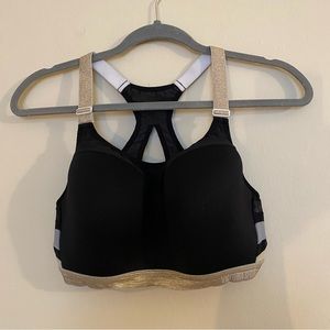Victoria Sport Gold Black Padded Sports Bra 36D